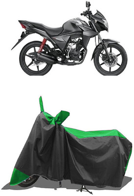 SUGASHRI Waterproof Two Wheeler Cover for Honda(CB Twister, Green, Black)