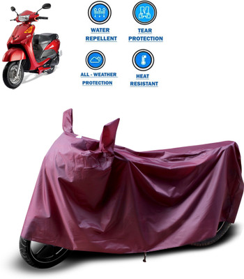 PAGORA Waterproof Two Wheeler Cover for Indus(Yo EXL, Maroon)