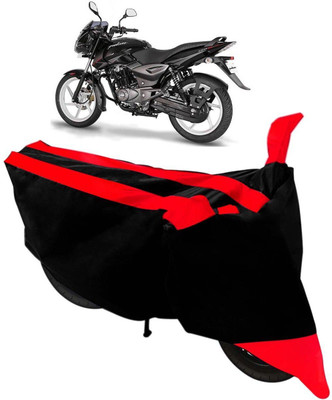 SK AUTO Two Wheeler Cover for Bajaj(Pulsar 150 DTS-i, Black, Red)
