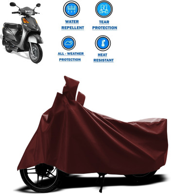 CODOKI Waterproof Two Wheeler Cover for Indus(Yo Style, Maroon)