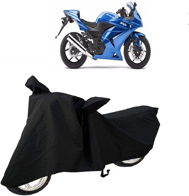 MMSSTAR Waterproof Two Wheeler Cover for Kawasaki(Ninja 250, Black)
