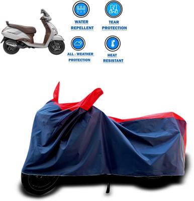 PAGORA Two Wheeler Cover for TVS(Jupiter, Red)