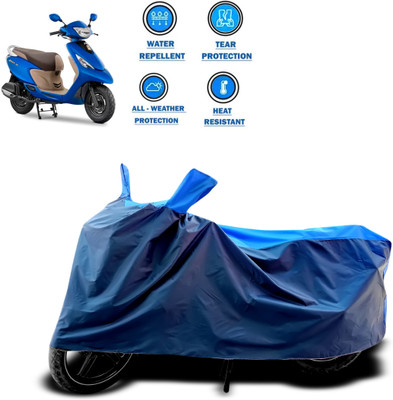 CODOKI Two Wheeler Cover for TVS(Zest, Blue)