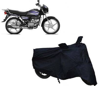 Mdstar Waterproof Two Wheeler Cover for UM, Honda, TVS, Yamaha, Hero Electric, Universal For Bike(Splendor, Black)
