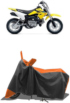 SUGASHRI Waterproof Two Wheeler Cover for Suzuki(DR-Z50, Orange, Black)