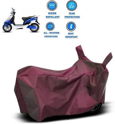 CODOKI Waterproof Two Wheeler Cover for Hero(Electric Maxi, Maroon)