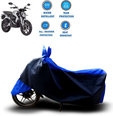 GOSHIV-car and bike accessories Two Wheeler Cover for Revolt(RV 300, Blue)
