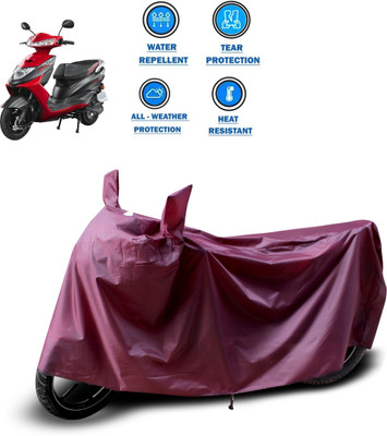 CODOKI Waterproof Two Wheeler Cover for Ampere(Zeal, Maroon)