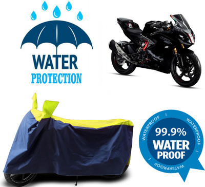 Mdstar Waterproof Two Wheeler Cover for TVS(Apache RTR 310 BS6, Multicolor)