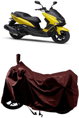 SUGASHRI Waterproof Two Wheeler Cover for Yamaha(Majesty S 155 maxi BS6, Maroon)