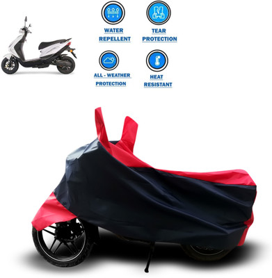PAGORA Two Wheeler Cover for Ampere(REO, Red)
