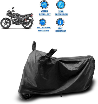 GOSHIV-car and bike accessories Two Wheeler Cover for Hero(Passion Pro, Black)