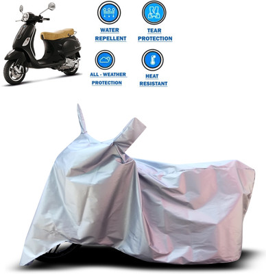 PAGORA Two Wheeler Cover for Piaggio(Vespa LX, Silver)