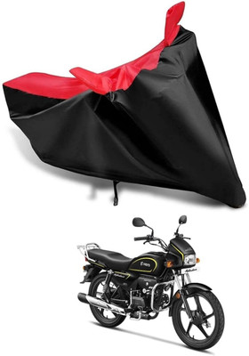 SK AUTO Two Wheeler Cover for Hero(Splendor Plus, Red, Black)