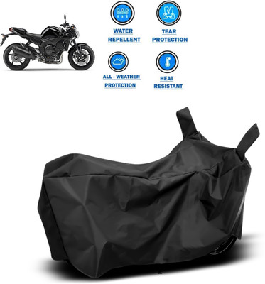 GOSHIV-car and bike accessories Two Wheeler Cover for Yamaha(FZ-S FI, Black)