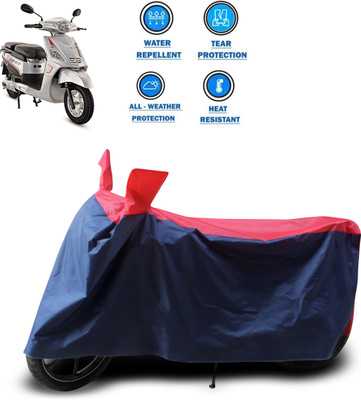 CODOKI Two Wheeler Cover for Hero(Electric NYX e5, Red)