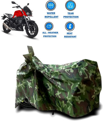 CODOKI Two Wheeler Cover for Mahindra(Mojo UT 300, Green)