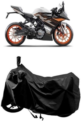 SUGASHRI Waterproof Two Wheeler Cover for KTM(RC 125, Black)