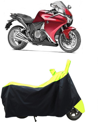 Coxtor Waterproof Two Wheeler Cover for Honda(VFR 1200F, Yellow)