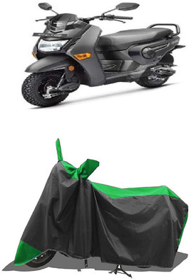 SUGASHRI Waterproof Two Wheeler Cover for Honda(Cliq BS6, Green, Black)