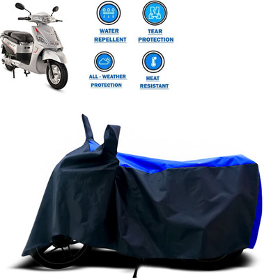 PAGORA Two Wheeler Cover for Hero(Electric NYX e5, Blue)