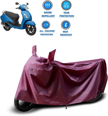 CODOKI Waterproof Two Wheeler Cover for TVS(Jupiter classic, Maroon)