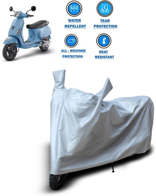 PAGORA Two Wheeler Cover for Piaggio(Vespa LX 125, Silver)