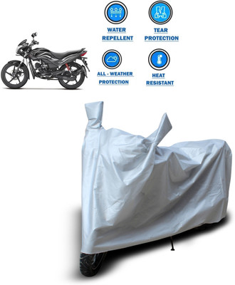 CODOKI Two Wheeler Cover for Hero(Passion, Silver)