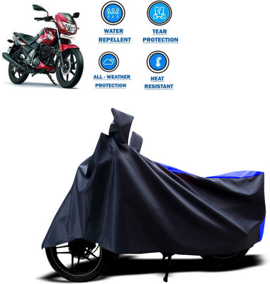 CODOKI Two Wheeler Cover for TVS(Flame 125, Blue)