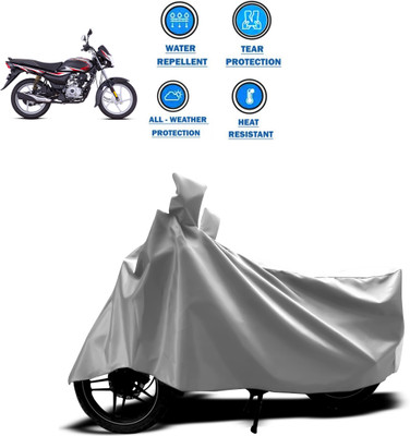 CODOKI Two Wheeler Cover for Bajaj(ComforTec, Silver)