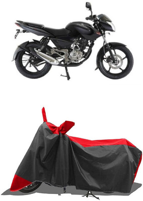 SUGASHRI Waterproof Two Wheeler Cover for Bajaj(Pulsar 135 LS DTS-i, Red, Black)