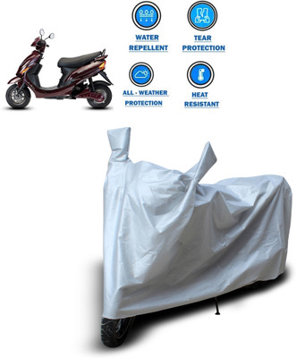 CODOKI Two Wheeler Cover for Hero(Electric Wave Dx, Silver)