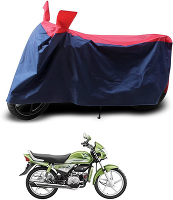 SK AUTO Two Wheeler Cover for Hero(HF Deluxe BS6, Red, Blue)