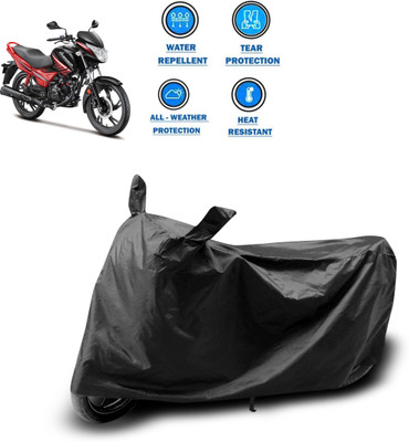 PAGORA Two Wheeler Cover for Hero(Glamour i3s, Black)