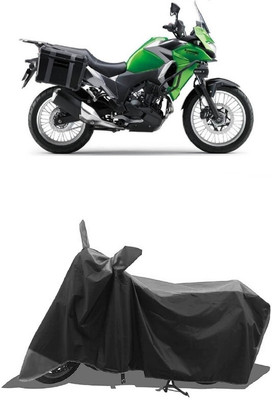 SUGASHRI Waterproof Two Wheeler Cover for Kawasaki(Versys X 300, Grey, Black)