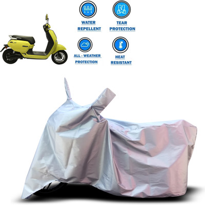 CODOKI Two Wheeler Cover for Okinawa(Lite, Silver)