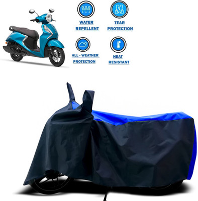 CODOKI Two Wheeler Cover for Yamaha(Fascino 125 FI, Blue)