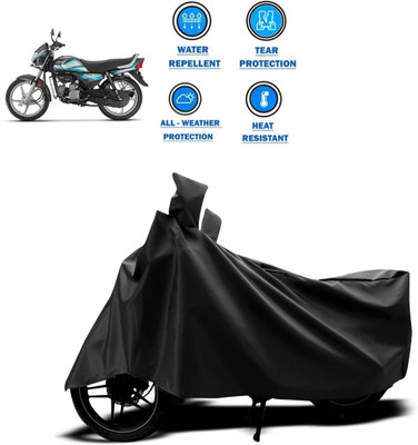 CODOKI Two Wheeler Cover for Hero(HF Deluxe, Black)