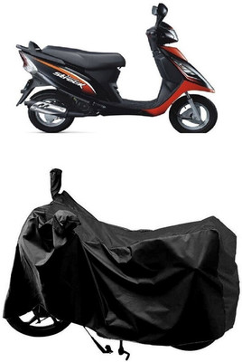 SUGASHRI Waterproof Two Wheeler Cover for TVS(Scooty Streak, Black)
