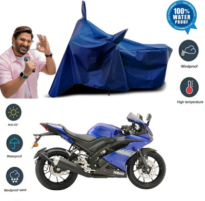 DeepShakshi AUTOMOTIVE Waterproof Two Wheeler Cover for Yamaha(R15, Red, Black)
