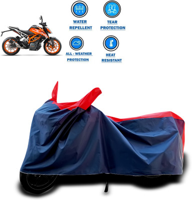 CODOKI Two Wheeler Cover for KTM(Duke 390 ABS, Red)
