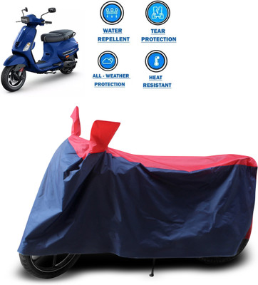 CODOKI Two Wheeler Cover for Piaggio(Vespa SXL 150, Red)