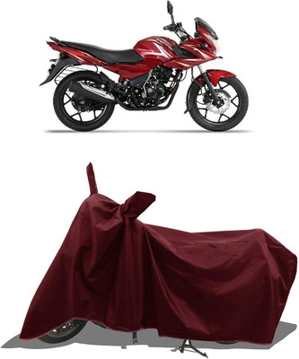 KANISHA ENTERPRISES Waterproof Two Wheeler Cover for Bajaj(Discover 150 f, Maroon)