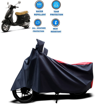 CODOKI Two Wheeler Cover for Piaggio(Vespa LX, Red)