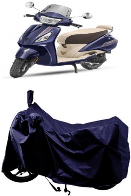 SUGASHRI Waterproof Two Wheeler Cover for TVS(Jupiter Grande BS6, Blue)