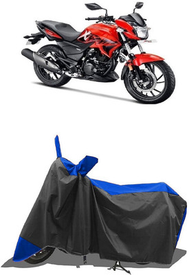 SUGASHRI Waterproof Two Wheeler Cover for Hero(Xtreme 200R, Blue, Black)