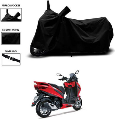 SK AUTO Waterproof Two Wheeler Cover for Aprilia(SXR 160 BS6, Black)