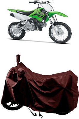 SUGASHRI Waterproof Two Wheeler Cover for Kawasaki(KLX 110, Maroon)