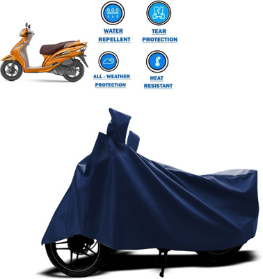 PAGORA Two Wheeler Cover for TVS(Wego, Blue)