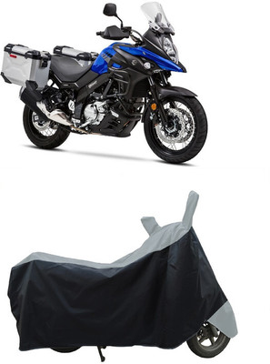 Coxtor Waterproof Two Wheeler Cover for Suzuki(V-Strom 650 XT, Grey)